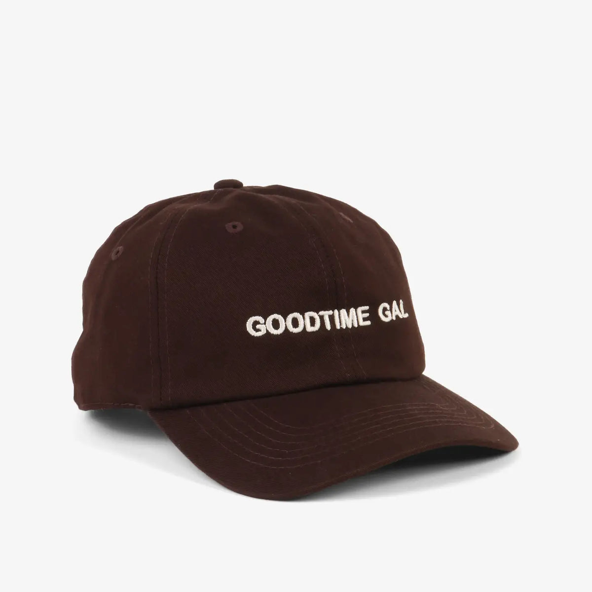 Intentionally Blank Baseball Hat | Good Time Gal in Chocolate