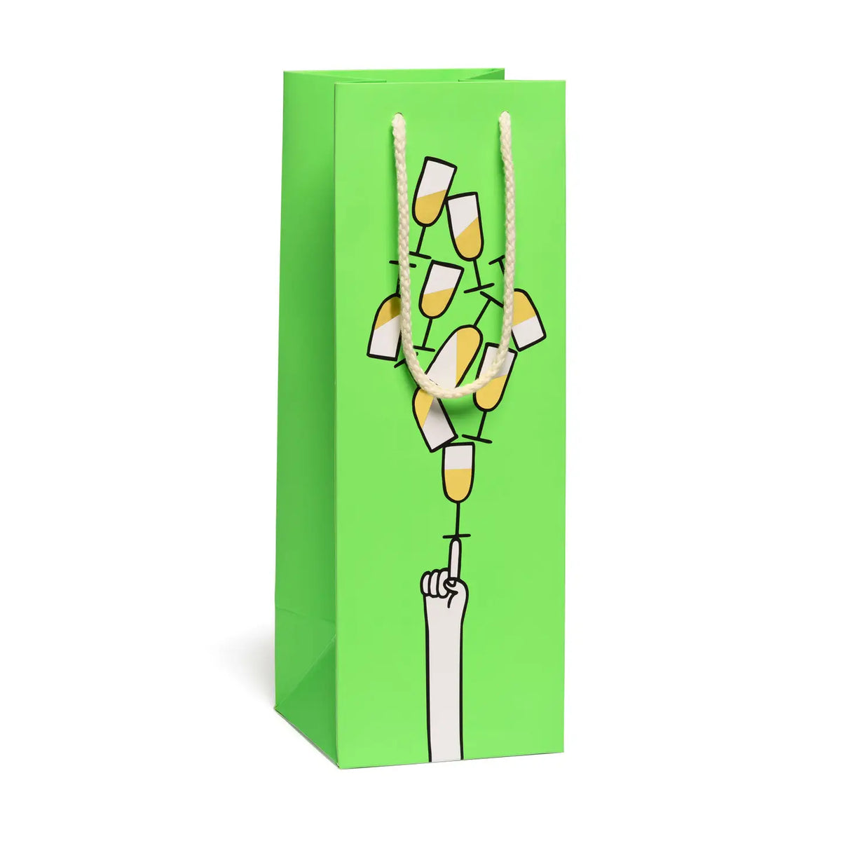 Balancing Glasses Wine Gift Bag