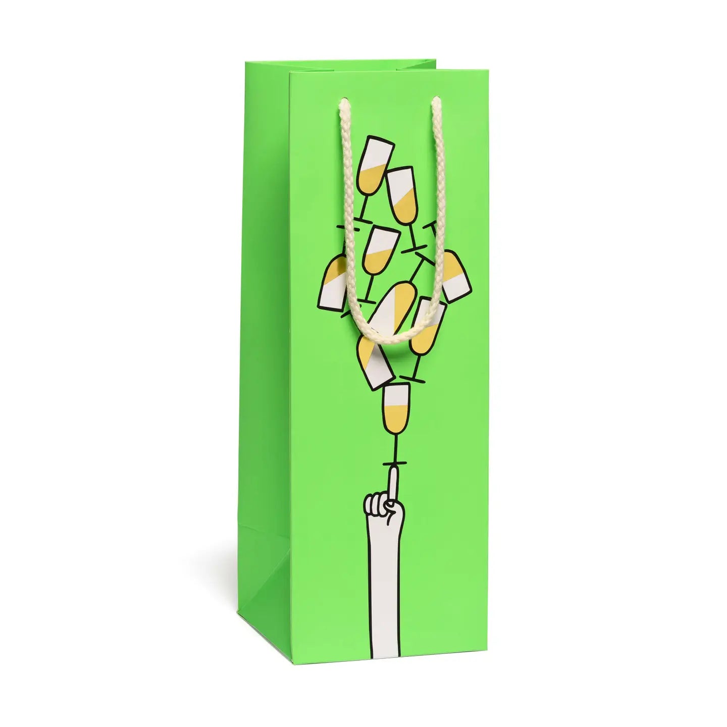 Balancing Glasses Wine Gift Bag