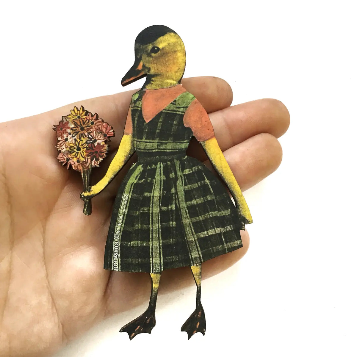 Wooden Magnet | Duck Girl