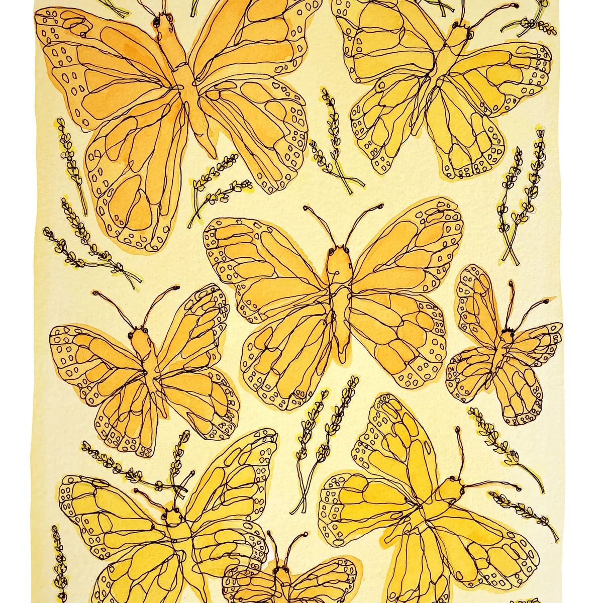 Kim Hoppe 11x14 Art Print | Butterfly
