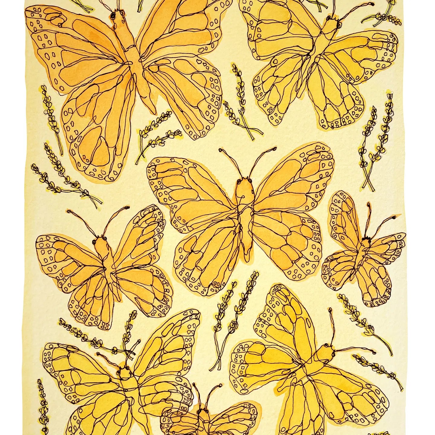 Kim Hoppe 11x14 Art Print | Butterfly