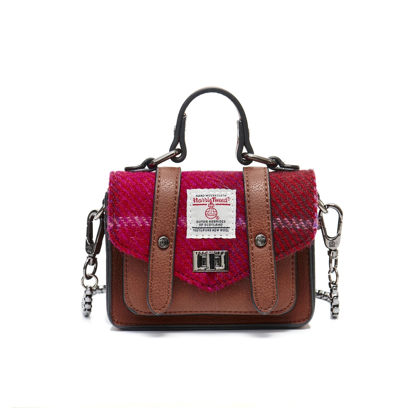 The Wee Satchel | Fuchsia Tartan