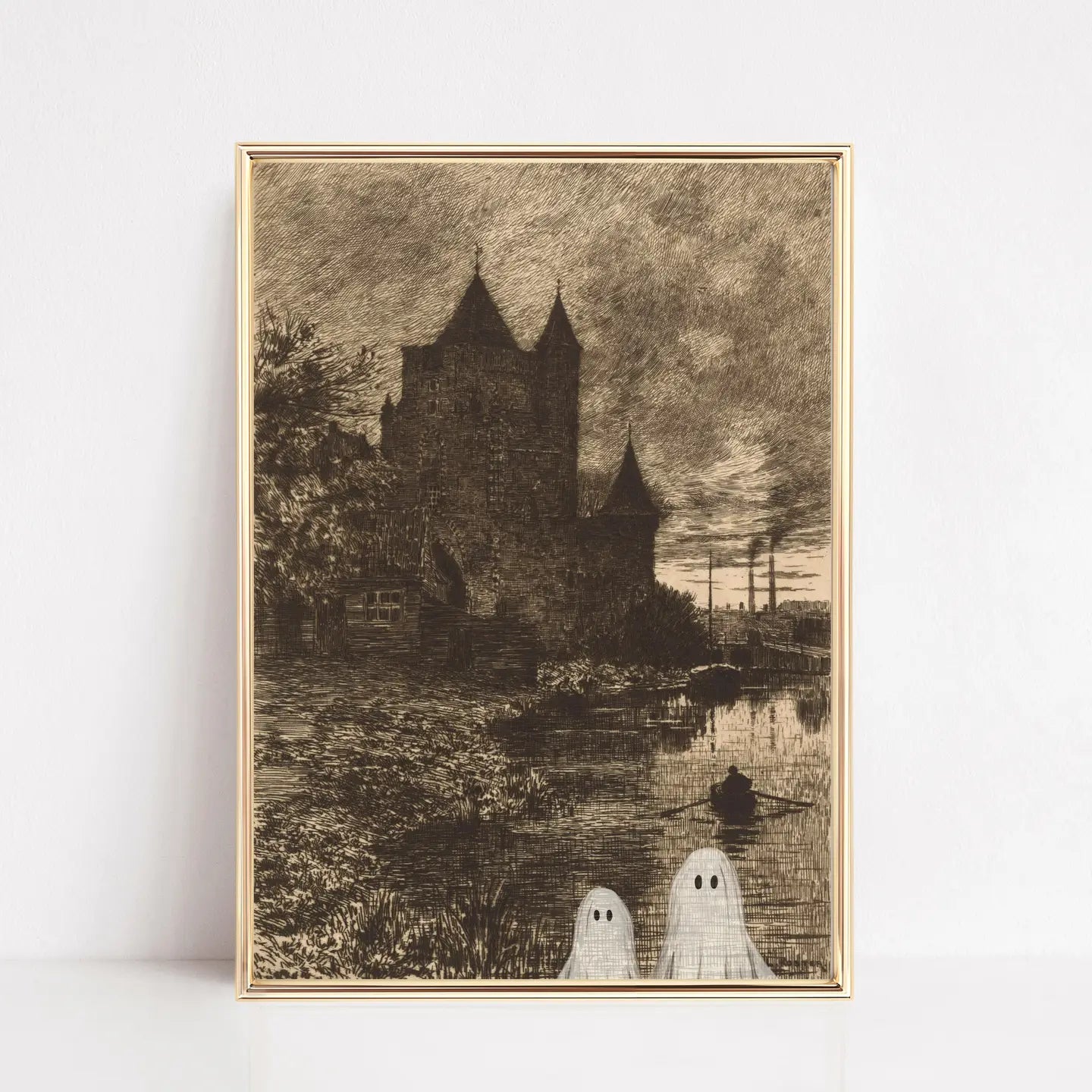 Vintage Halloween Art Print