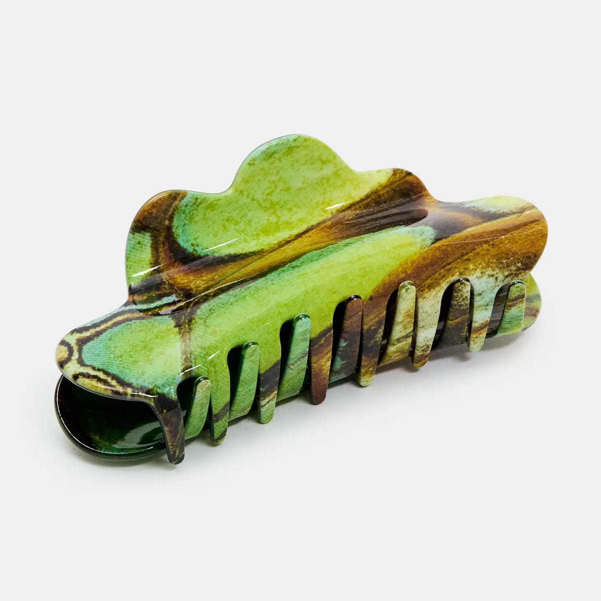 Chunks Nimbus Claw Clip | Malachite Butterfly
