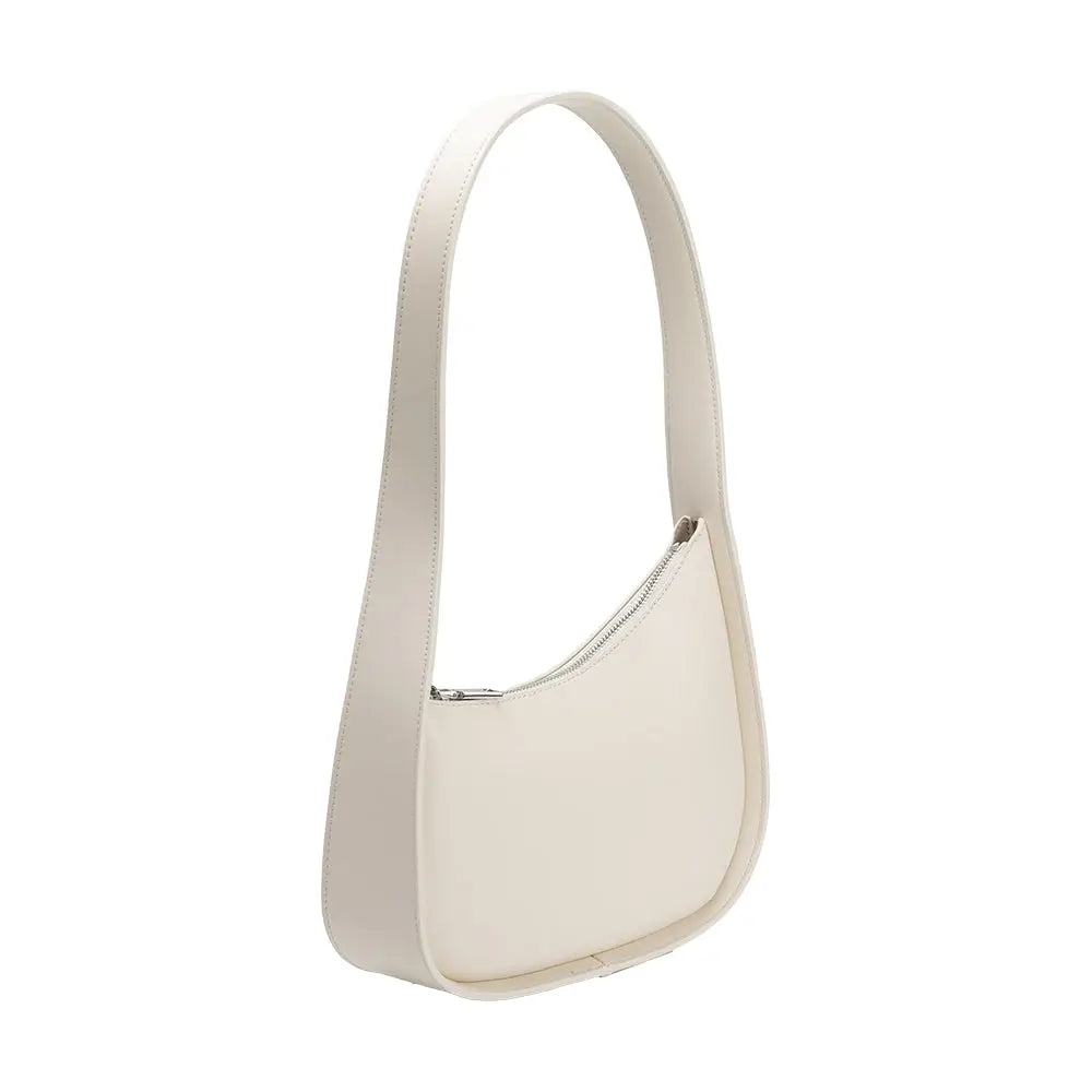 Melie Blanco Willow Ivory Recycled Vegan Shoulder Bag
