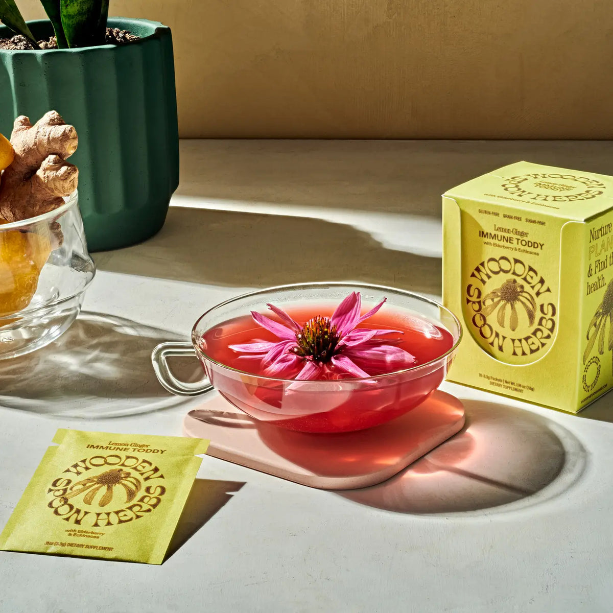 Lemon-Ginger Immune Toddy Sachet
