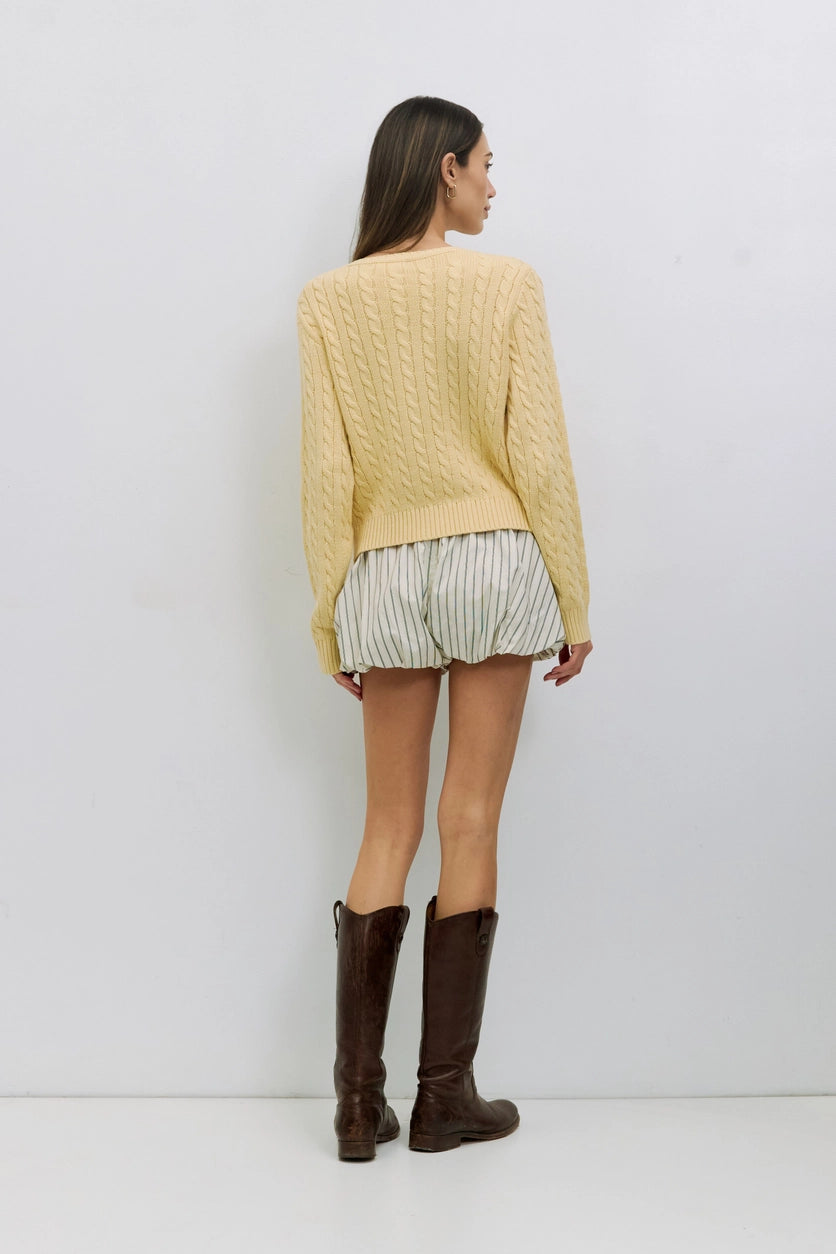 The Dale Cardigan | Yellow