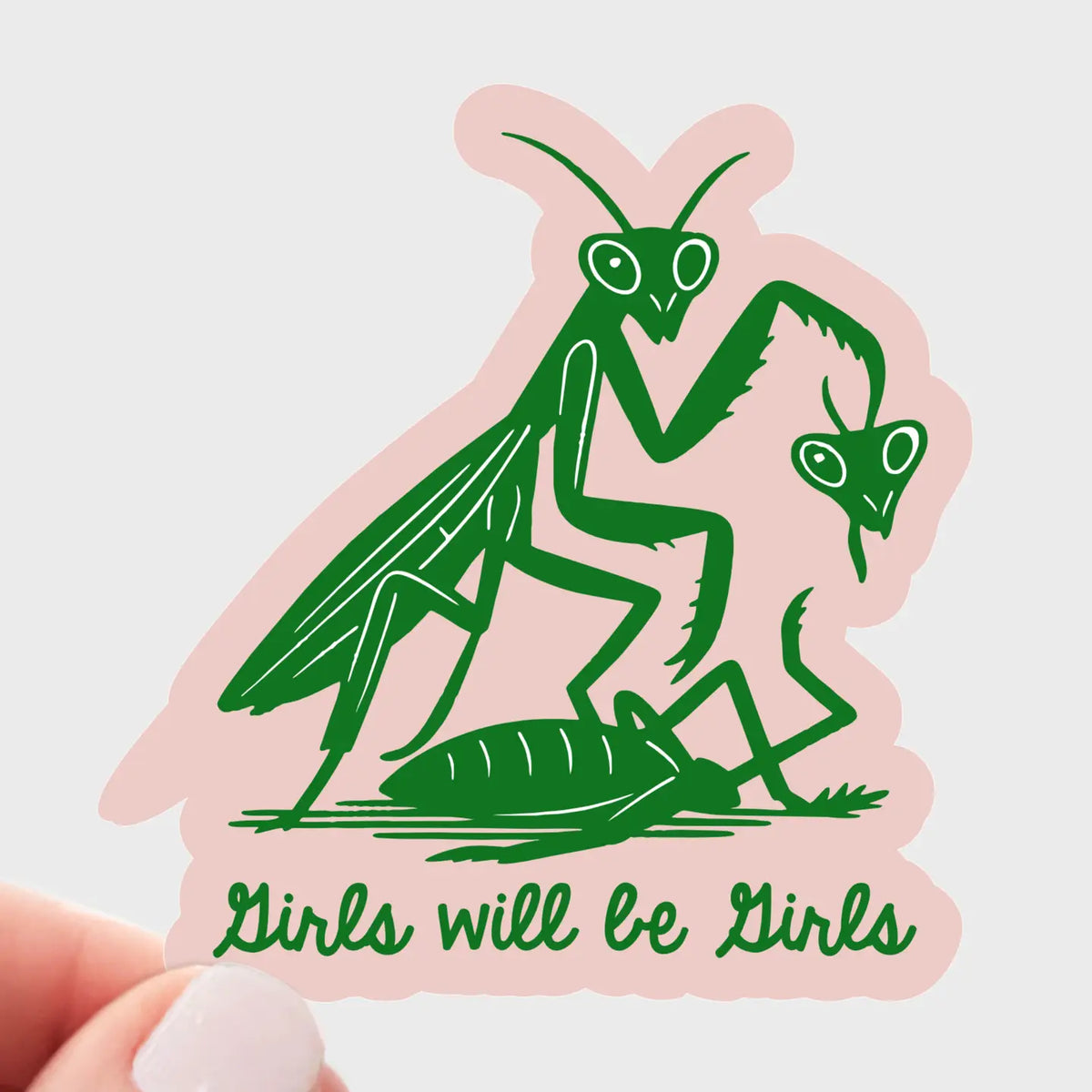 Man Eater Mantis Sticker