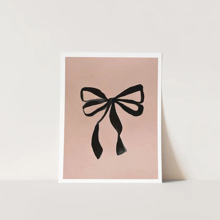 Blush Bow Art Print | 8x10