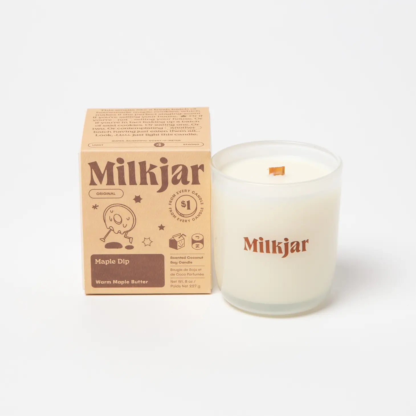 Milk Jar Candle | Maple Dip