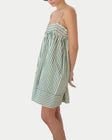 Smocked Babydoll Dress | Green Stripe