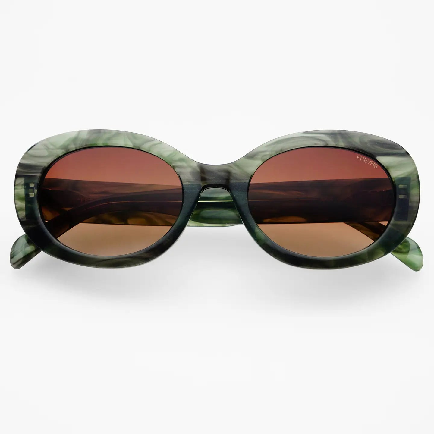 FREYRS Sunglasses | Aria Oval | Emerald