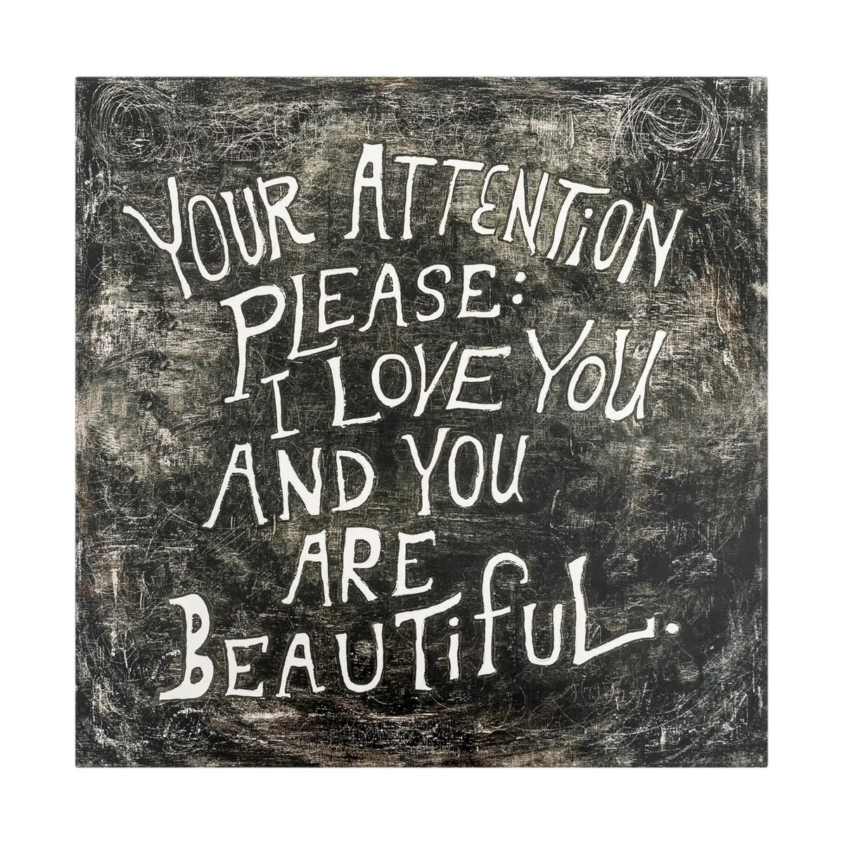Sugarboo "Your Attention Please" Art Print | 12"x12"