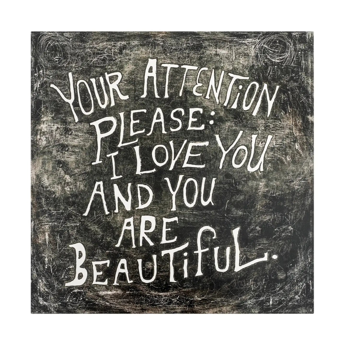 Sugarboo "Your Attention Please" Art Print | 12"x12"