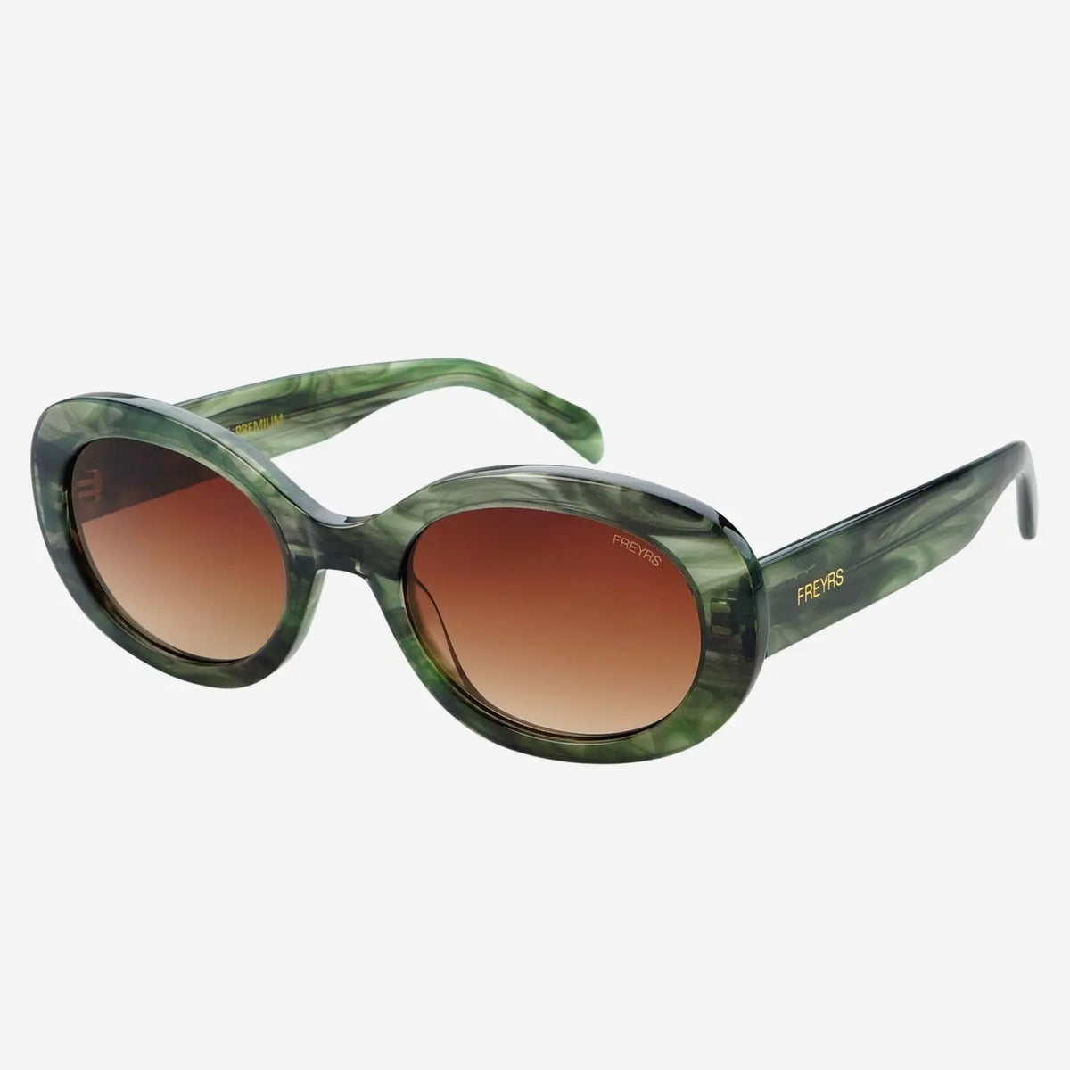 FREYRS Sunglasses | Aria Oval | Emerald