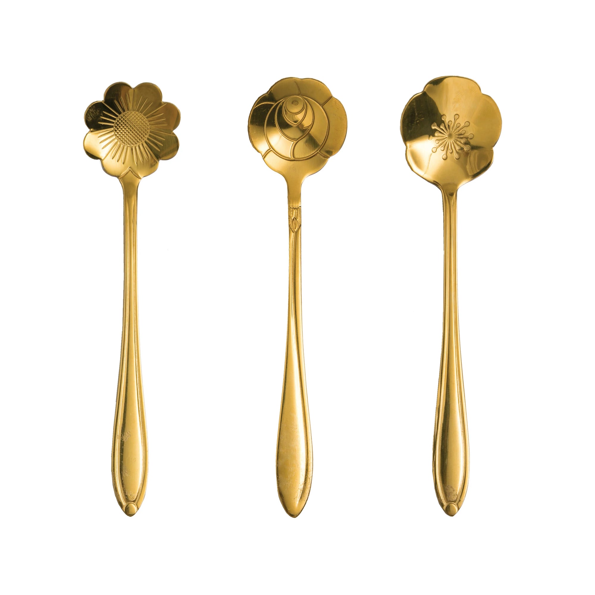 Stainless Steel Flower Shaped Coffee Spoon