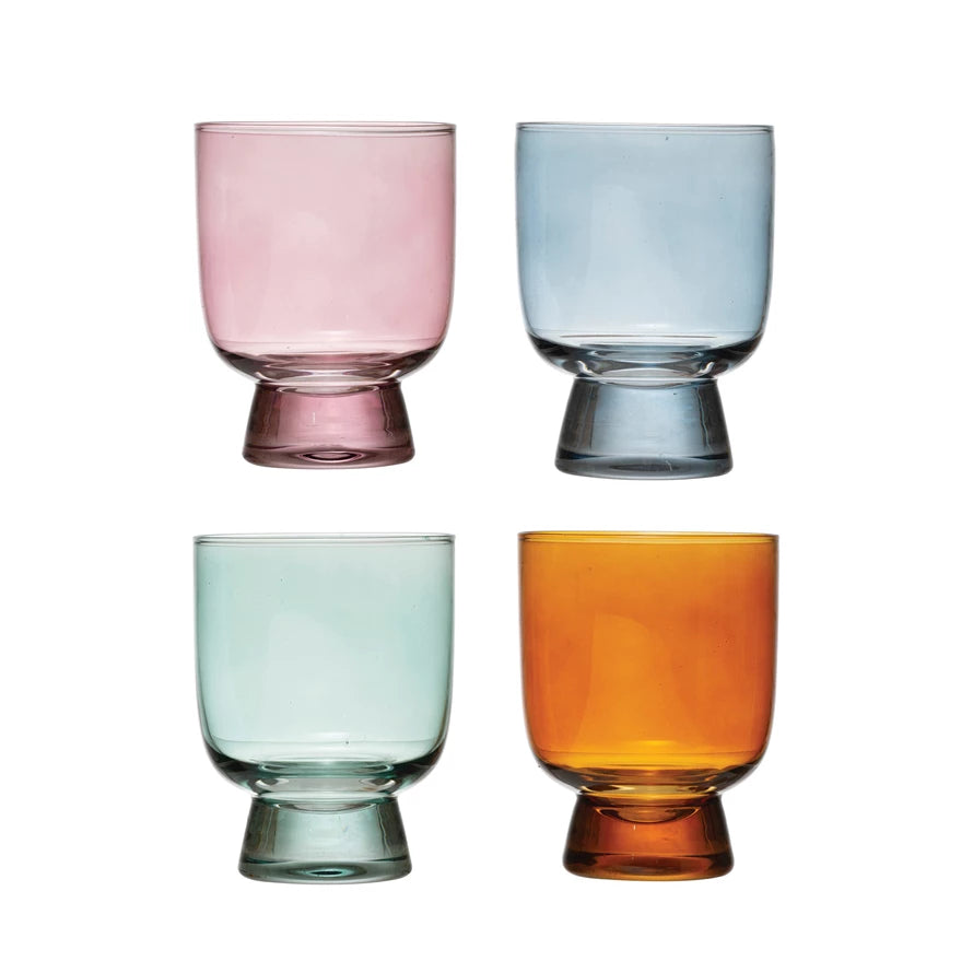 Watercolor Drinking Glass | 4 Colors