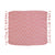 Woven Cotton Blend Throw | Pink