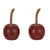 Stoneware Cherry Shaped Salt & Pepper Shakers | Set of 2