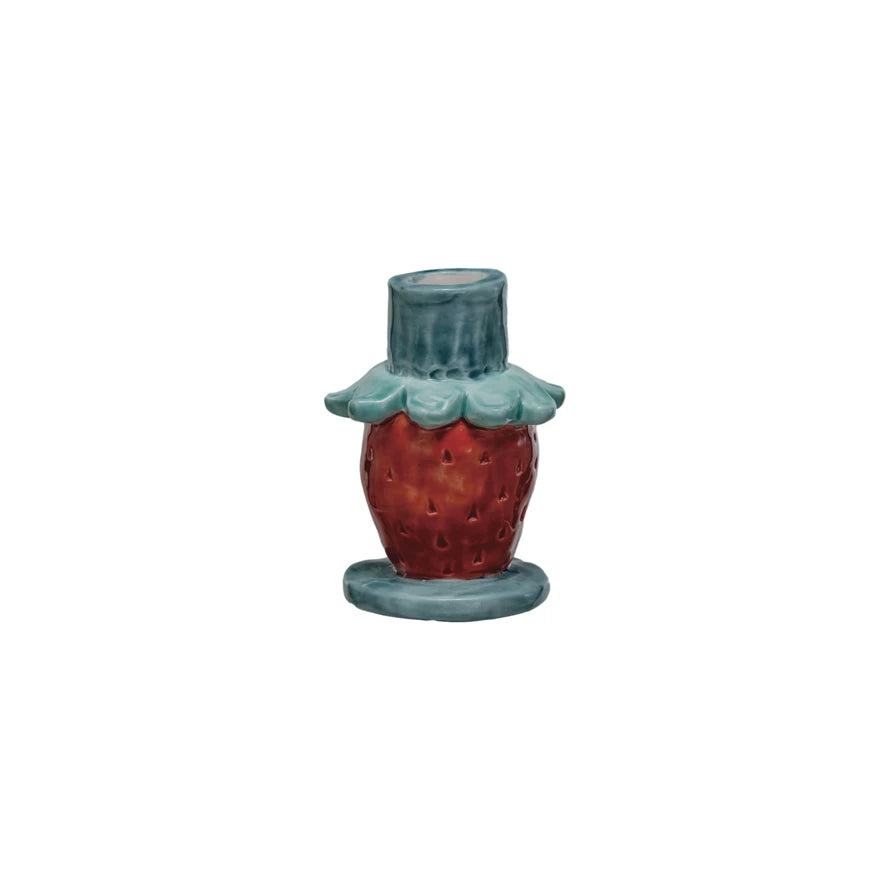 Strawberry Taper Candle Holder