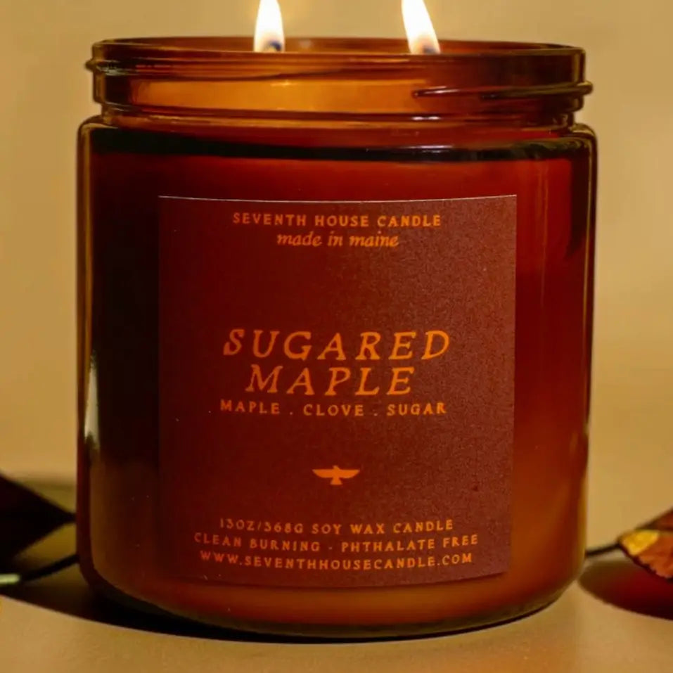 Seventh House Candle 13 oz | Sugared Maple