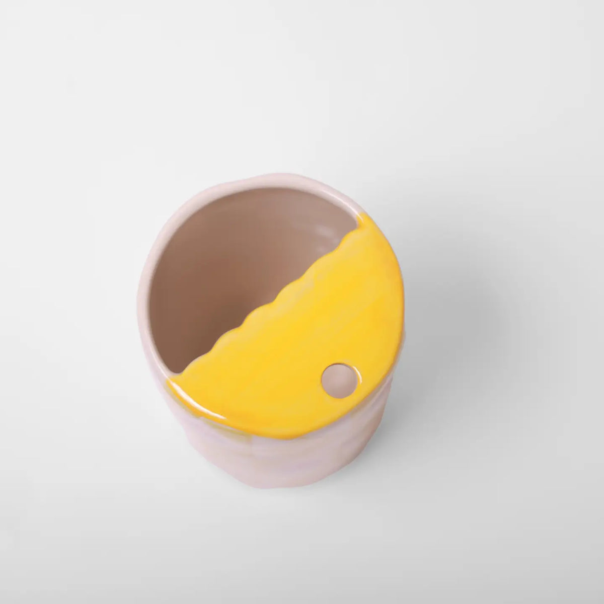 Ceramic Coffee To-Go Tumbler | Yellow Floral