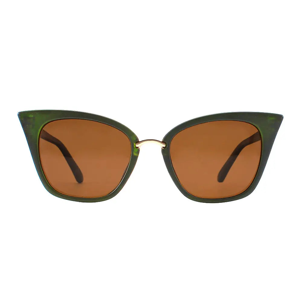 Maya Sunglasses | Matte Green