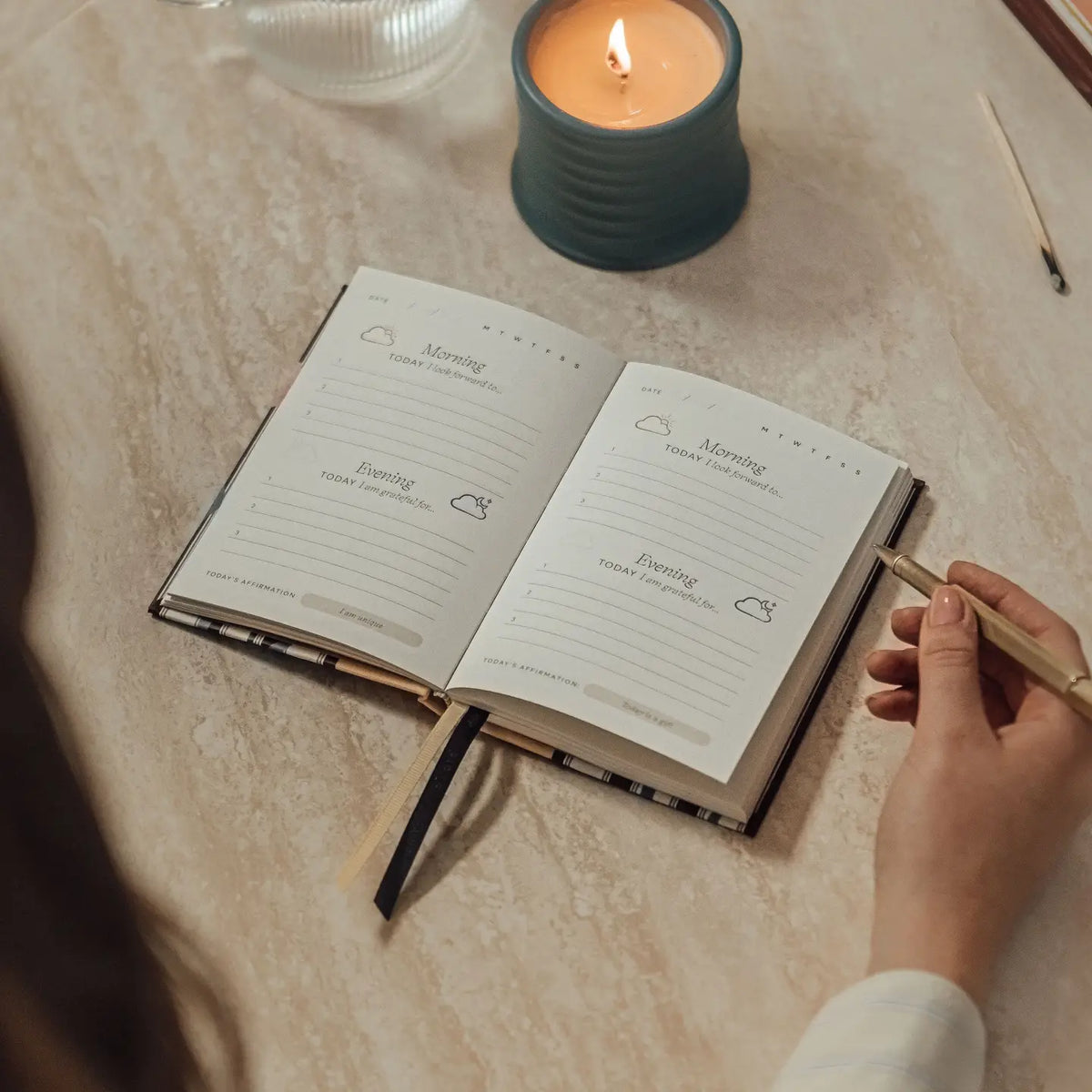 Guided Gratitude Journal | Stripe Bouquet