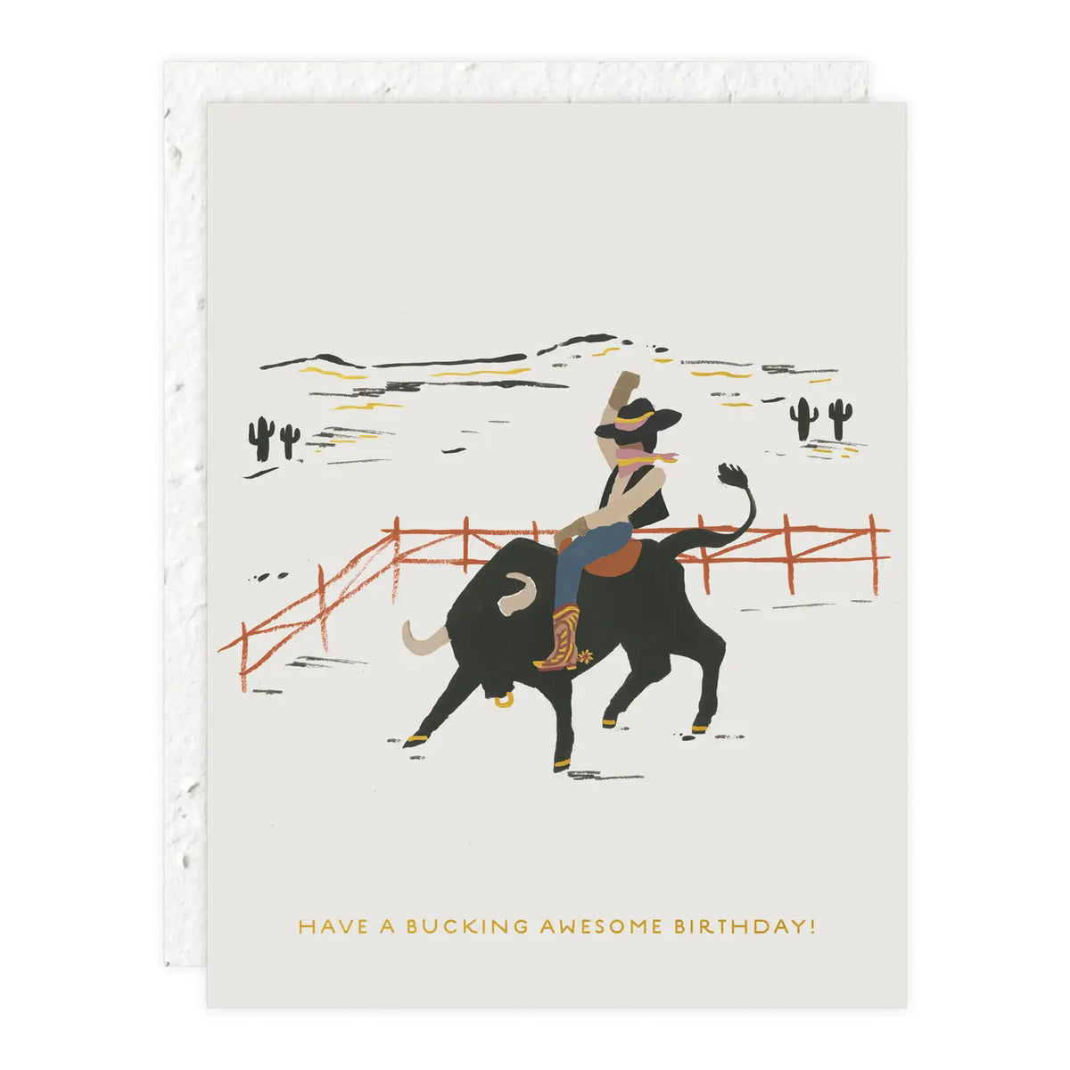 Bucking Awesome Greeting Card
