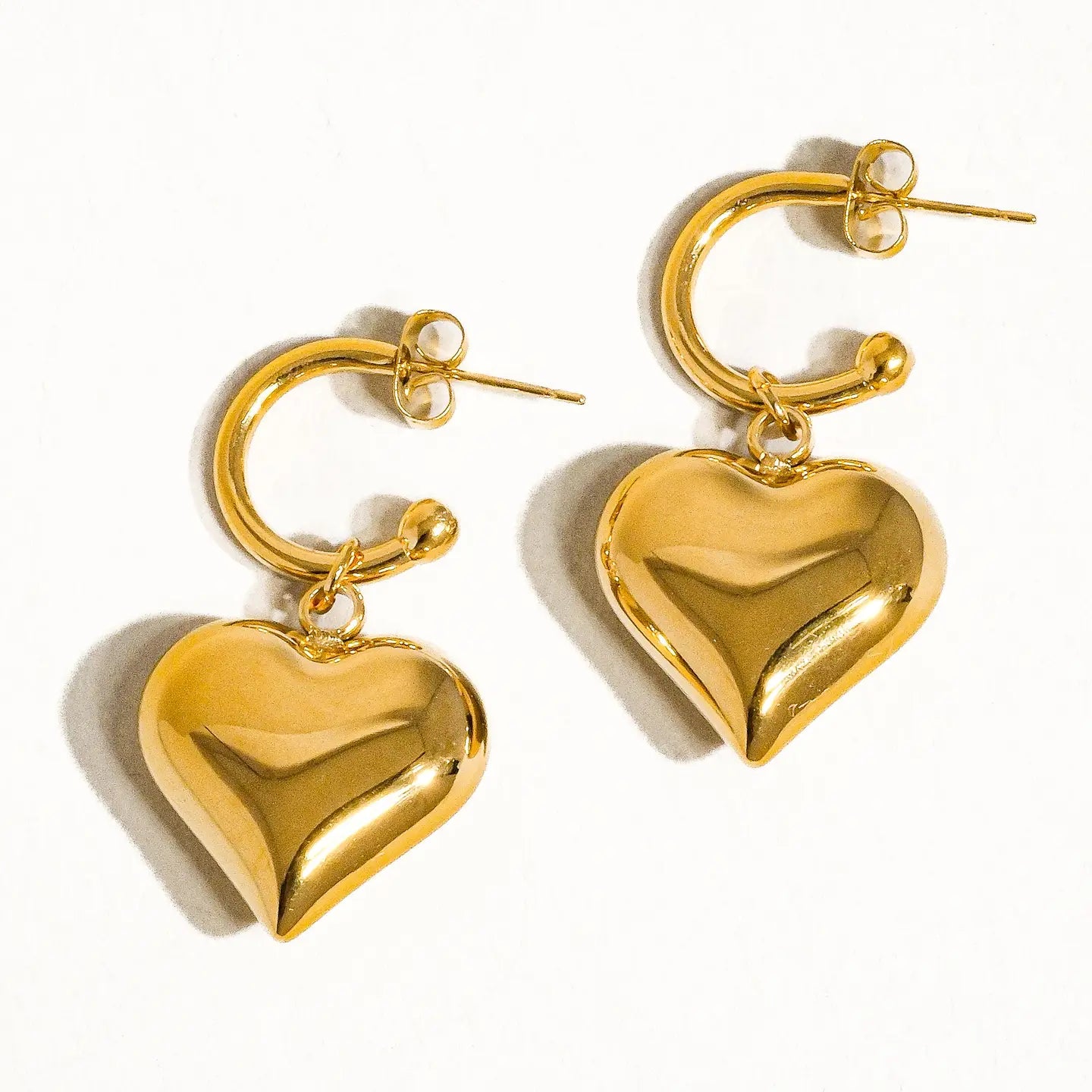 Dangle Heart Earring | Non-Tarnish