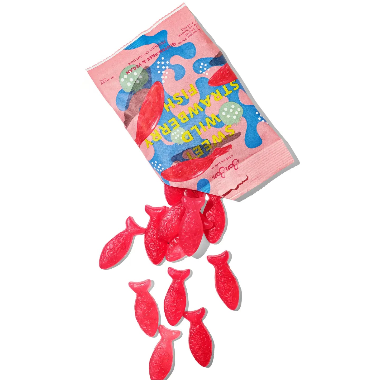 BonBon Swedish Candy | Sweet Wild Strawberry Fish