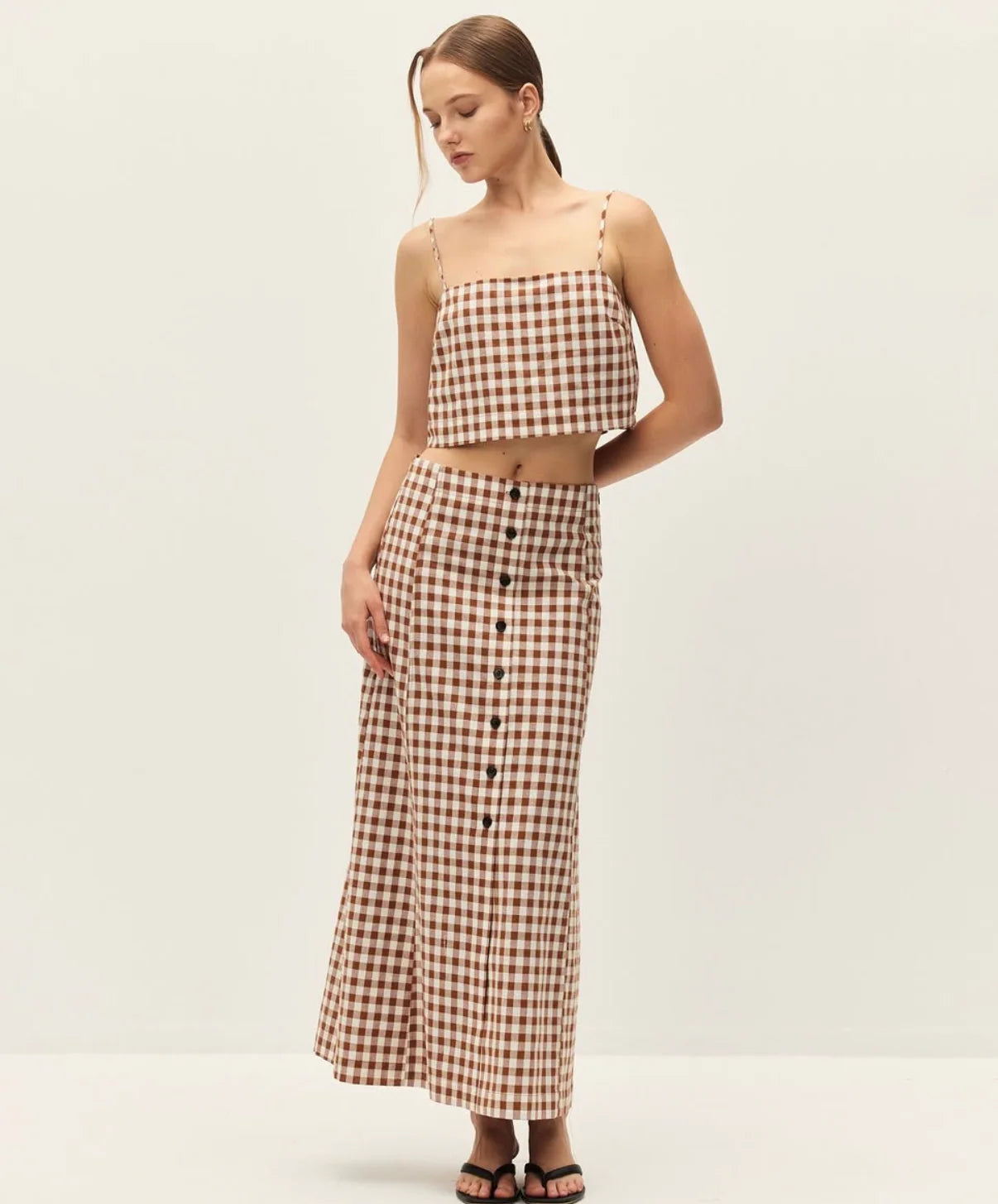 Elodie Bianca Skirt | Chestnut Brown