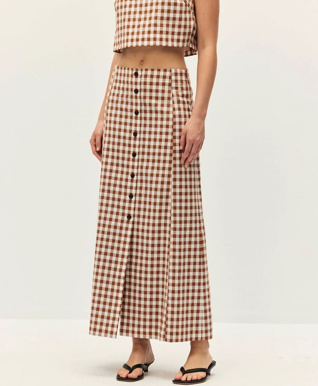 Elodie Bianca Skirt | Chestnut Brown