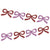 Meri Meri Glitter Bow Garland | Red and Pink