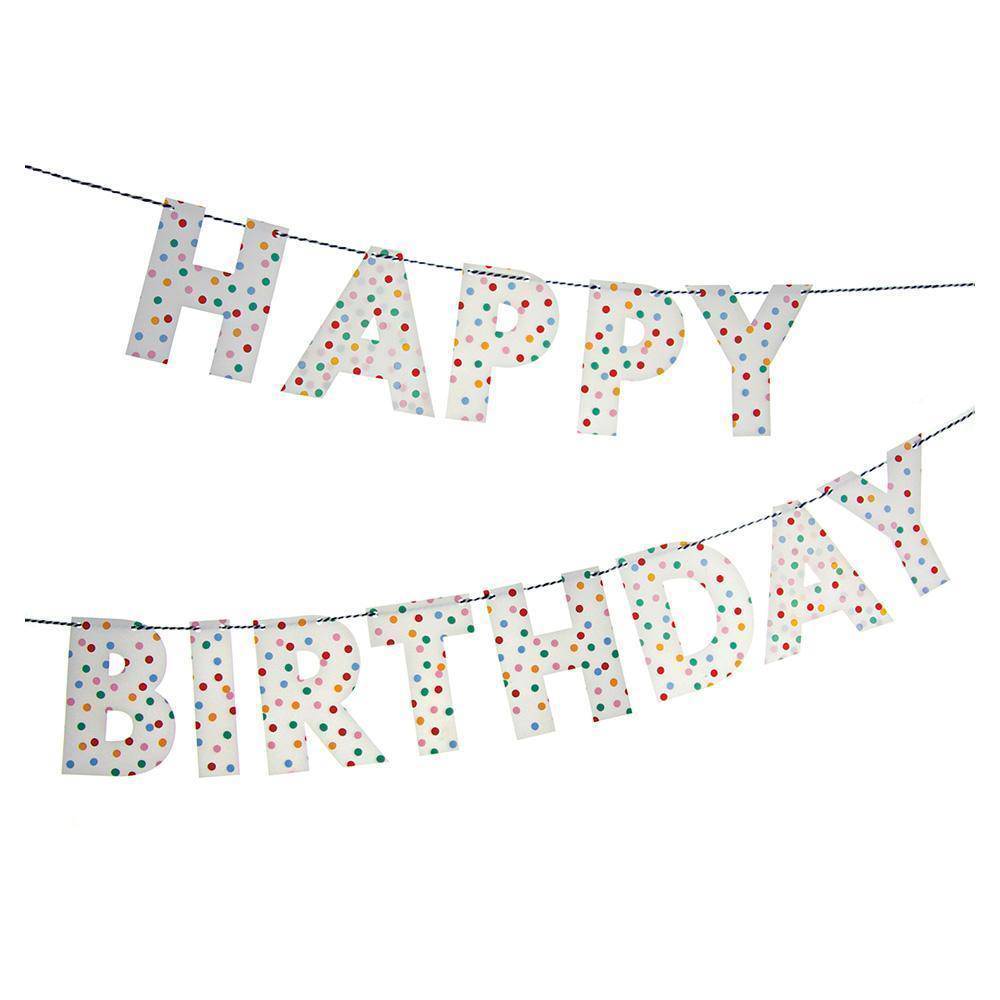 Meri Meri Polka Dot Birthday Banner