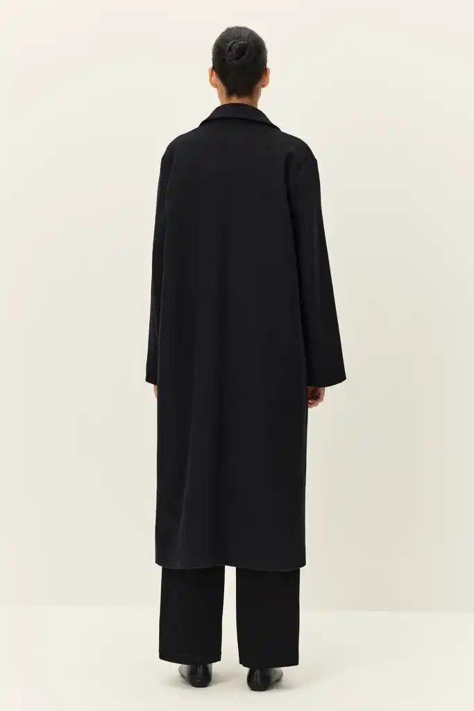 Elodie The Label Hudson Midi Coat | Black
