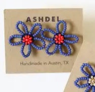 Ashdel Earrings | Flower Studs