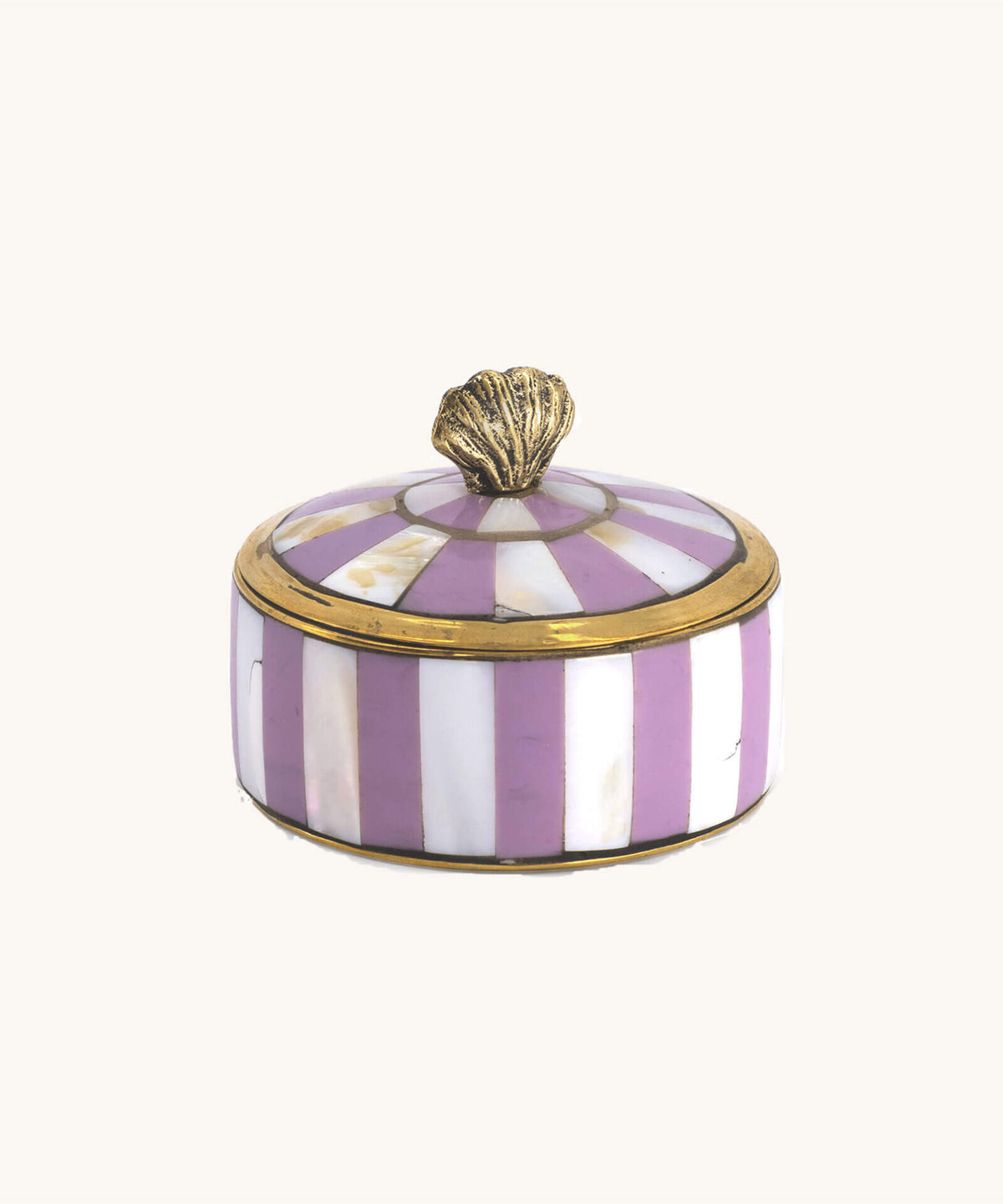Lilac Shell Circus Trinket Box | Small