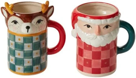 Reindeer + Santa Mugs