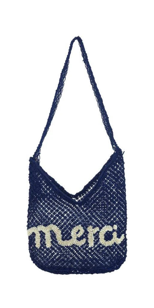 Blue Merci Jute Bag