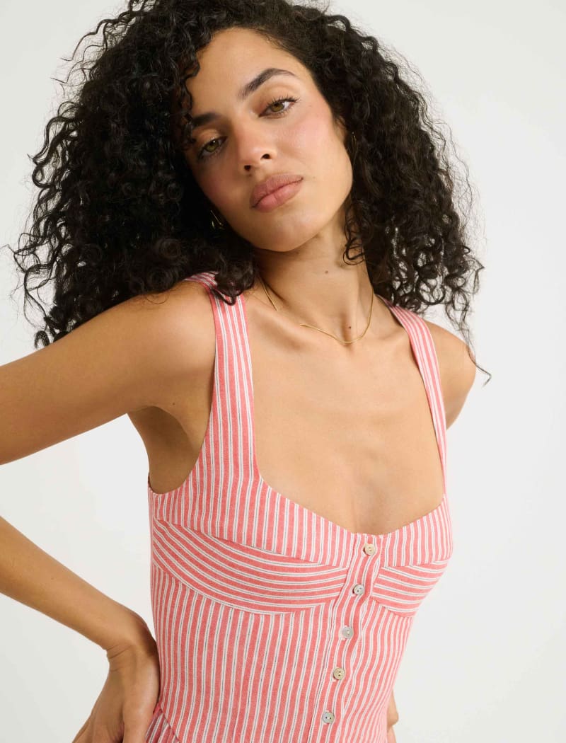 Rumored Sunwashed Romper | Sundown Stripe
