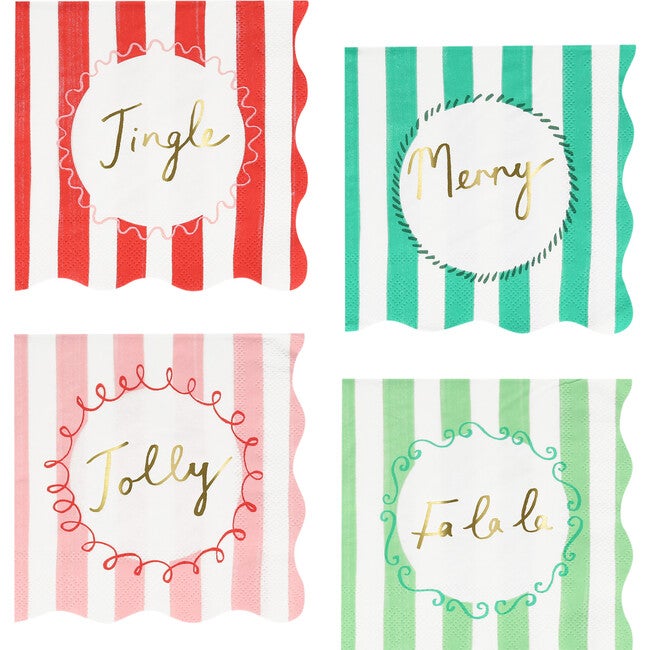 Meri Meri Striped Small Napkins