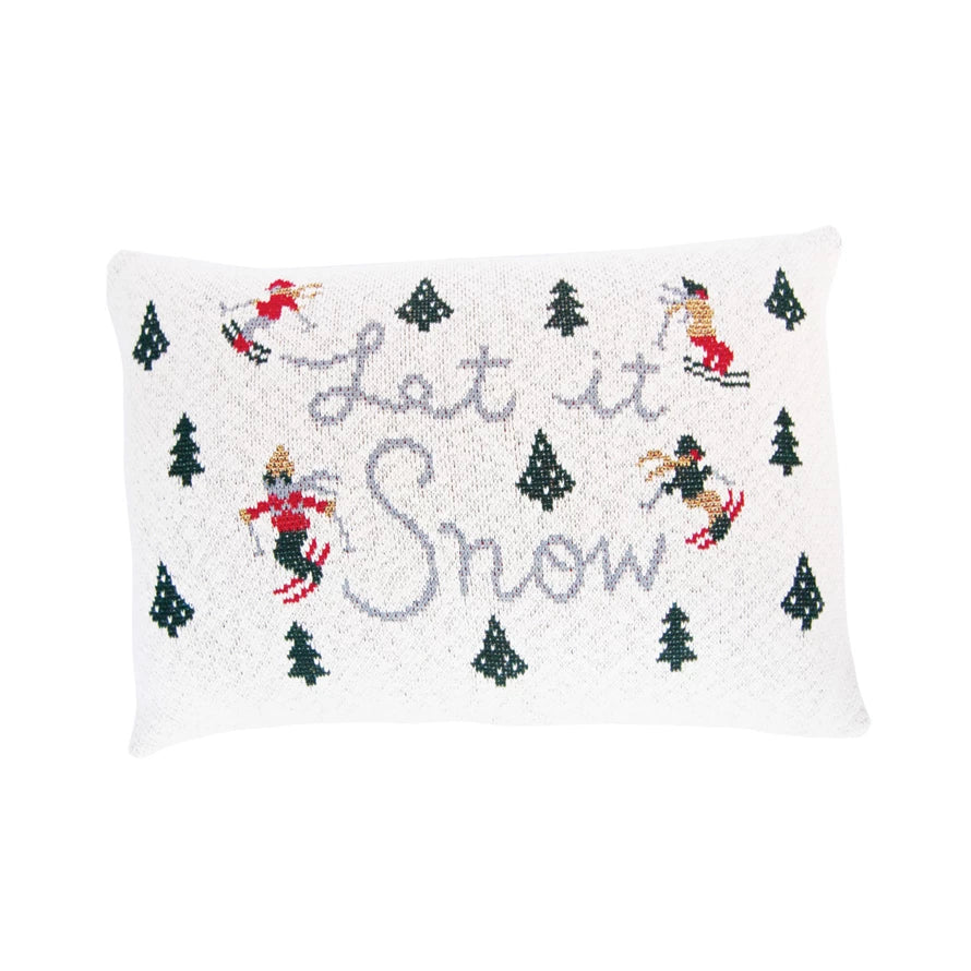 "Let It Snow" Lumbar Pillow