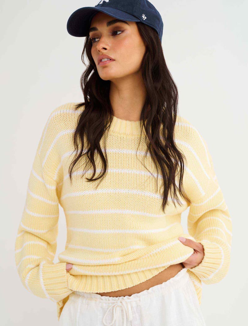 Rumored Bayside Sweater | Banana Stripe